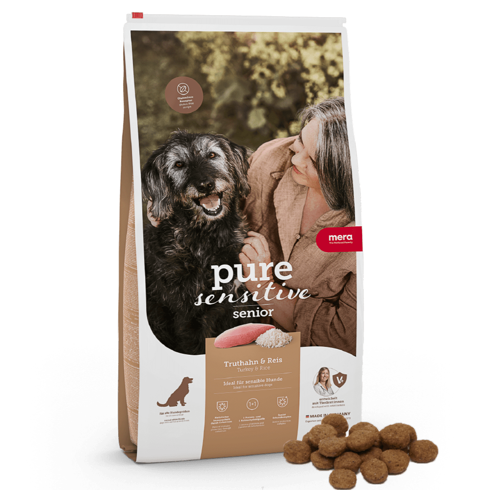 Mera Pure and Sensitive Senior Turkey & Rice 12.5 KG - Pethome