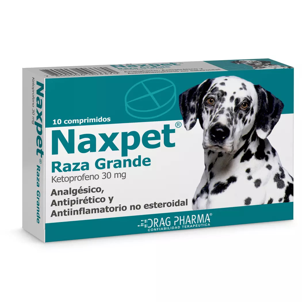 Naxpet Ketoprofeno 30MG x10 comprimidos Raza Grande Dragpharma