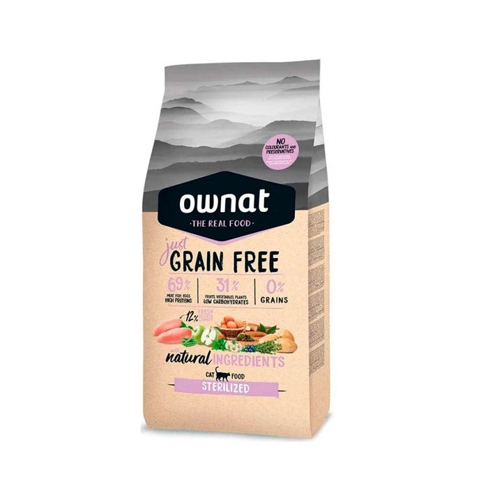 Ownat Just Grain Free Sterilized | para Gatos Esterilizados