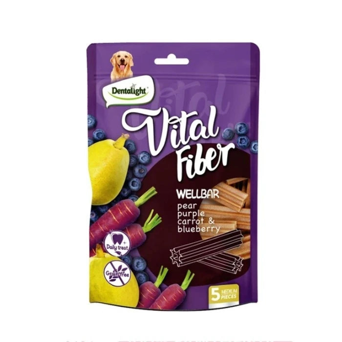5X VITAL FIBER WELLBAR PEAR PURPLE X 5PCS/85G