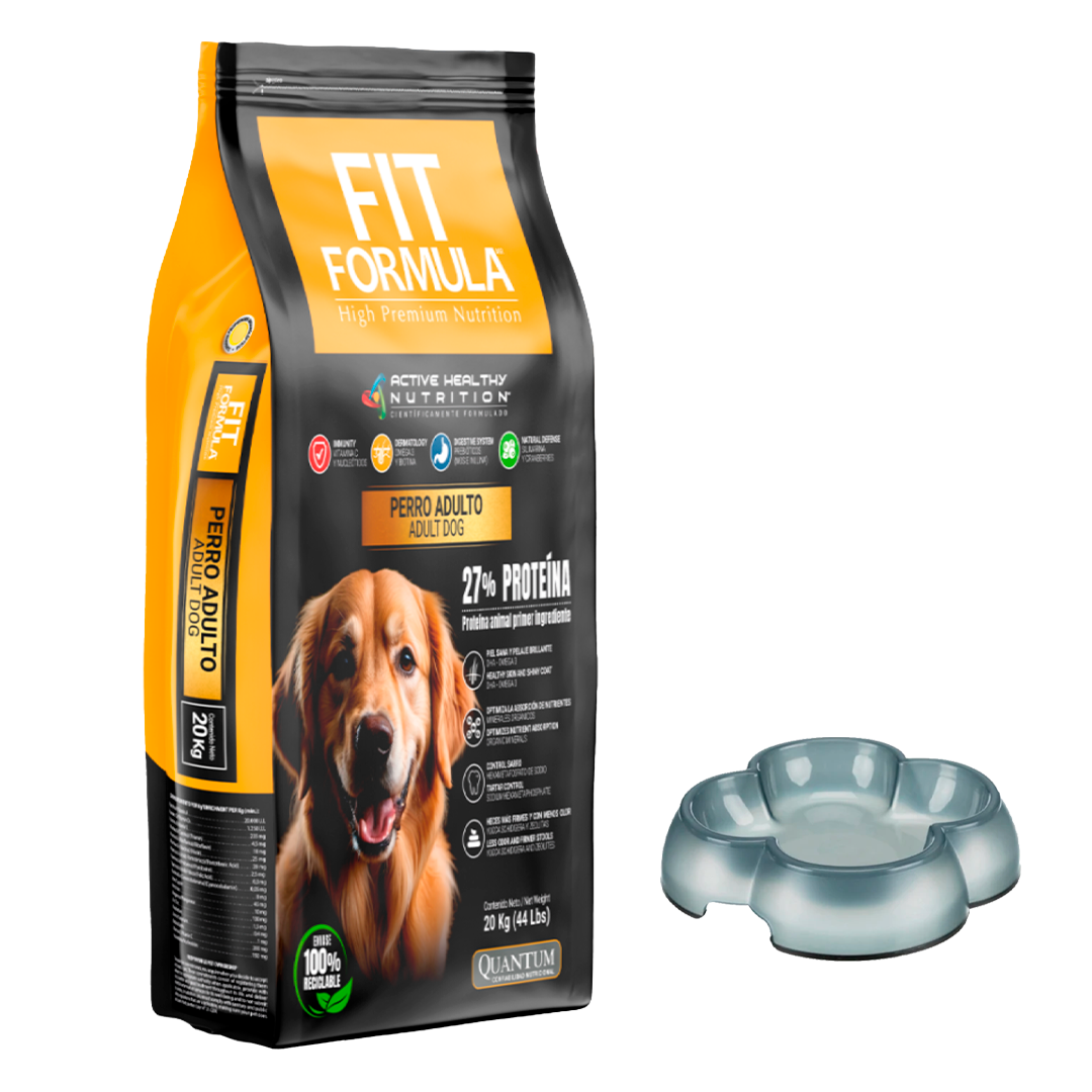 Fit Formula adulto 20KG + plato antideslizante