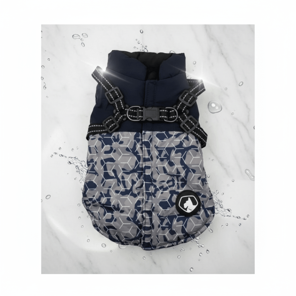 PARKA ARNES M AZUL (LARGO 40 - CUELLO 35 - PECHO 54) - Pethome