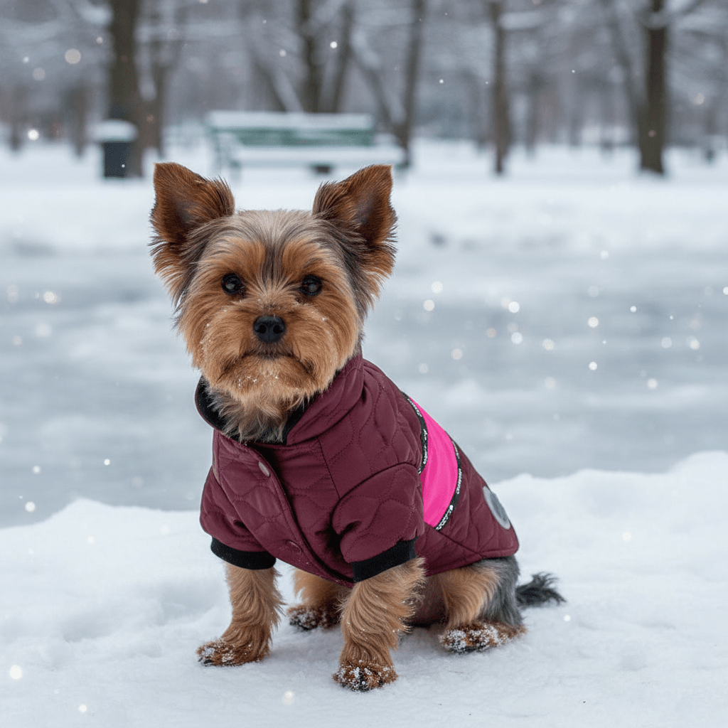 Parka diamond con franja de color - Pethome