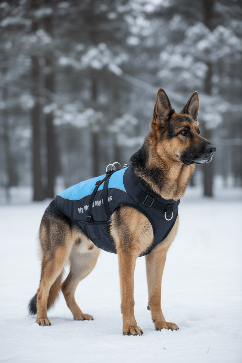 Parka Para Perro Grande Azul - Pethome