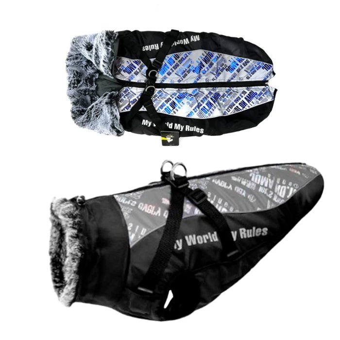 Parka Para Perro Grande Gris Claro - Pethome