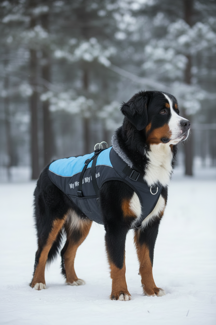 Parka Perro Grande Azul - Bernese