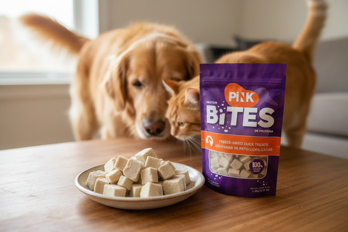 Pink Protein Bites Pato - Plato