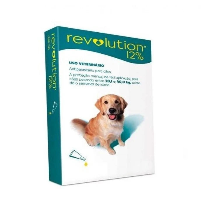Pipeta Revolution Antiparasitaria 20 a 40 KG - imagen 1