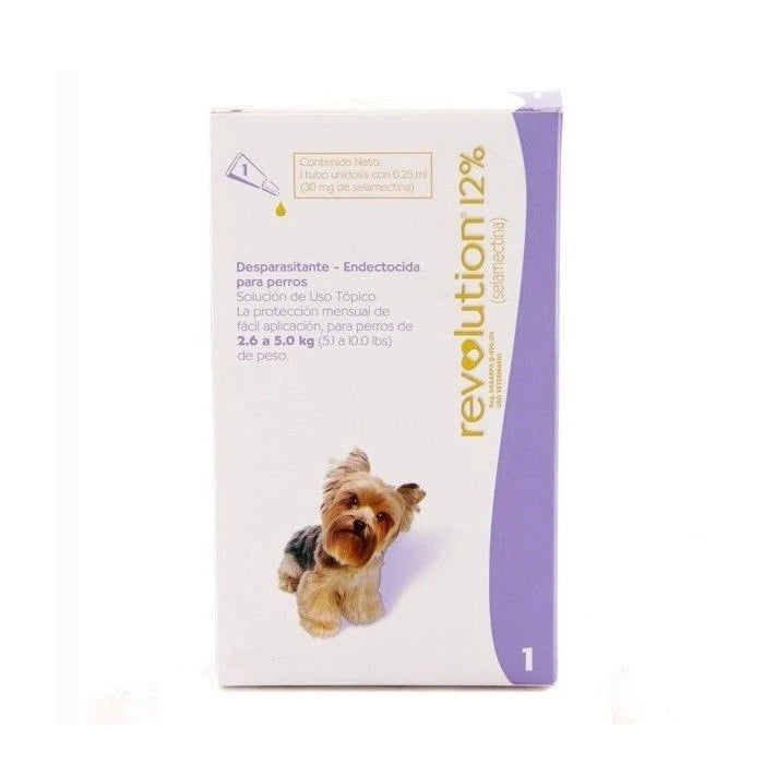 Pipeta Revolution Antiparasitaria para perros de 2.6 a 5 KG - imagen 1