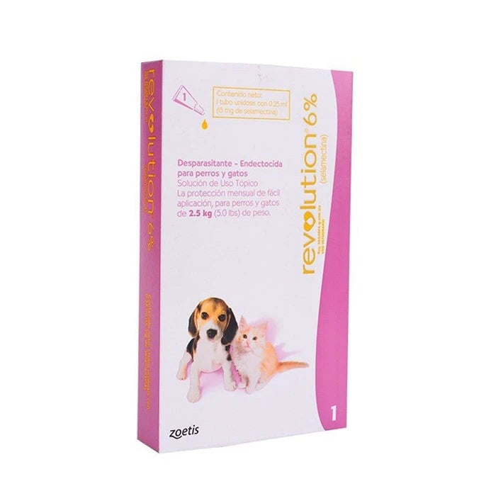Pipeta Revolution Antiparasitaria Hasta 2.5 KG - imagen 1