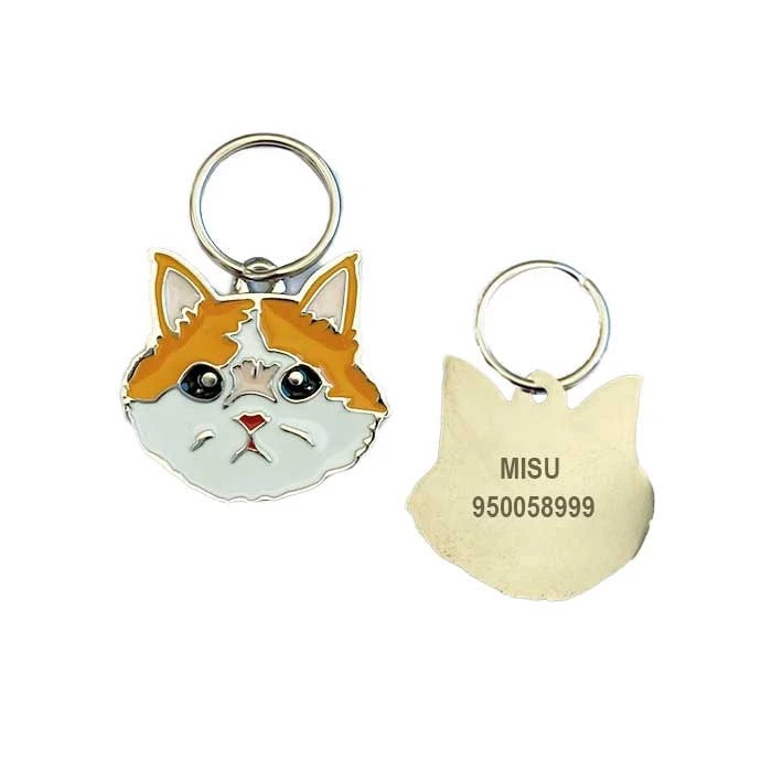 Placa de Identificación de Mascotas con Grabado