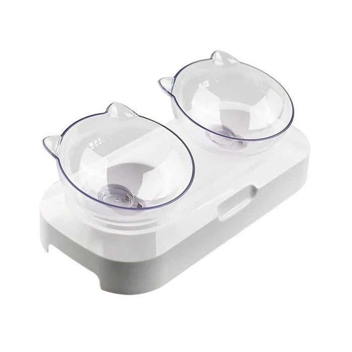 Plato doble con protección espina cervical especial para gato - imagen 1