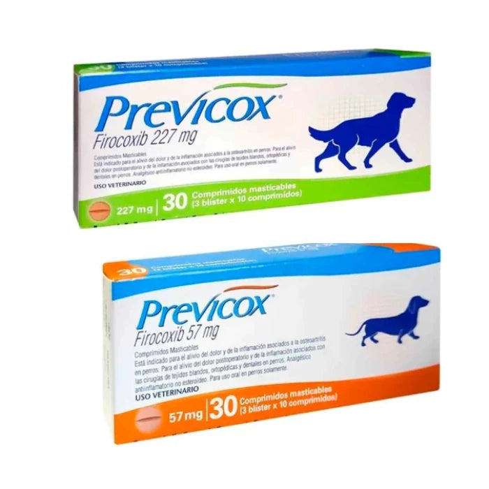 Previcox antiinflamatorio masticable para perros