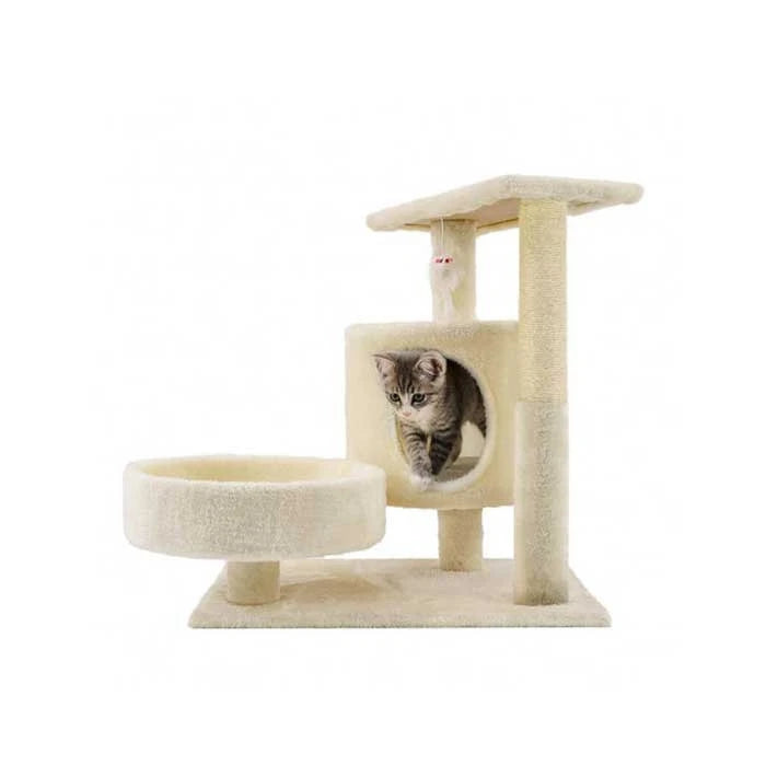 Rascador con Plataforma y Cama para gatos - imagen 1