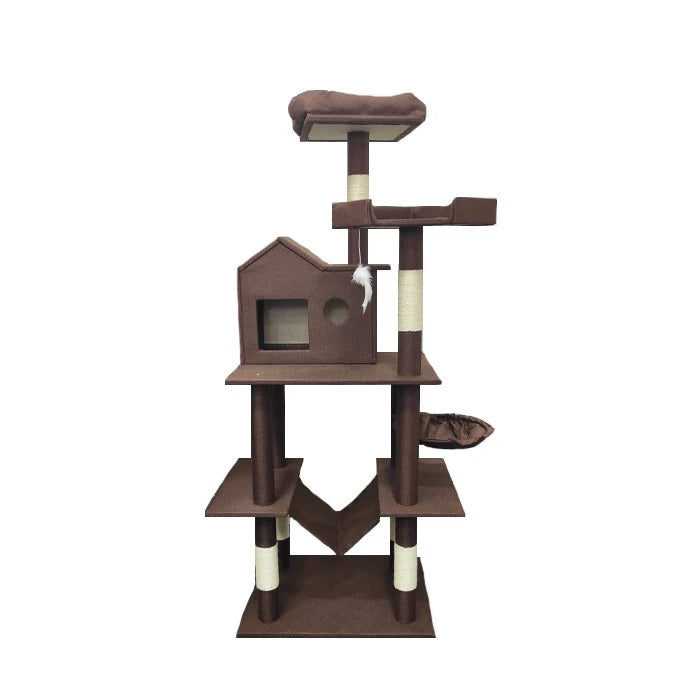Rascador Torre con Doble Hamaca Casa para gatos - imagen 1
