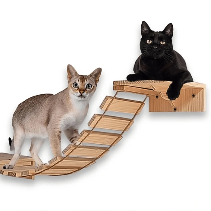 REPISA PUENTE DE MADERA PARA GATOS - imagen 1