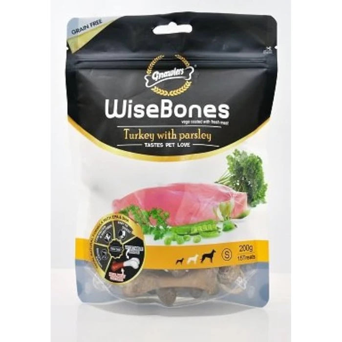 Snack Small Wisebones Pavo con Perejil - 200gr - imagen 1
