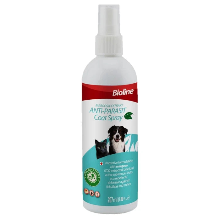 Spray Antiparásitos Bioline para Perros y Gatos 207ML - imagen 1