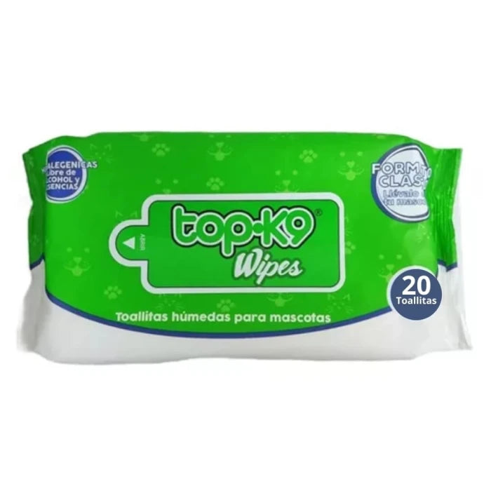 TOALLAS HUMEDAS TOPK9 20 UNIDS - imagen 1