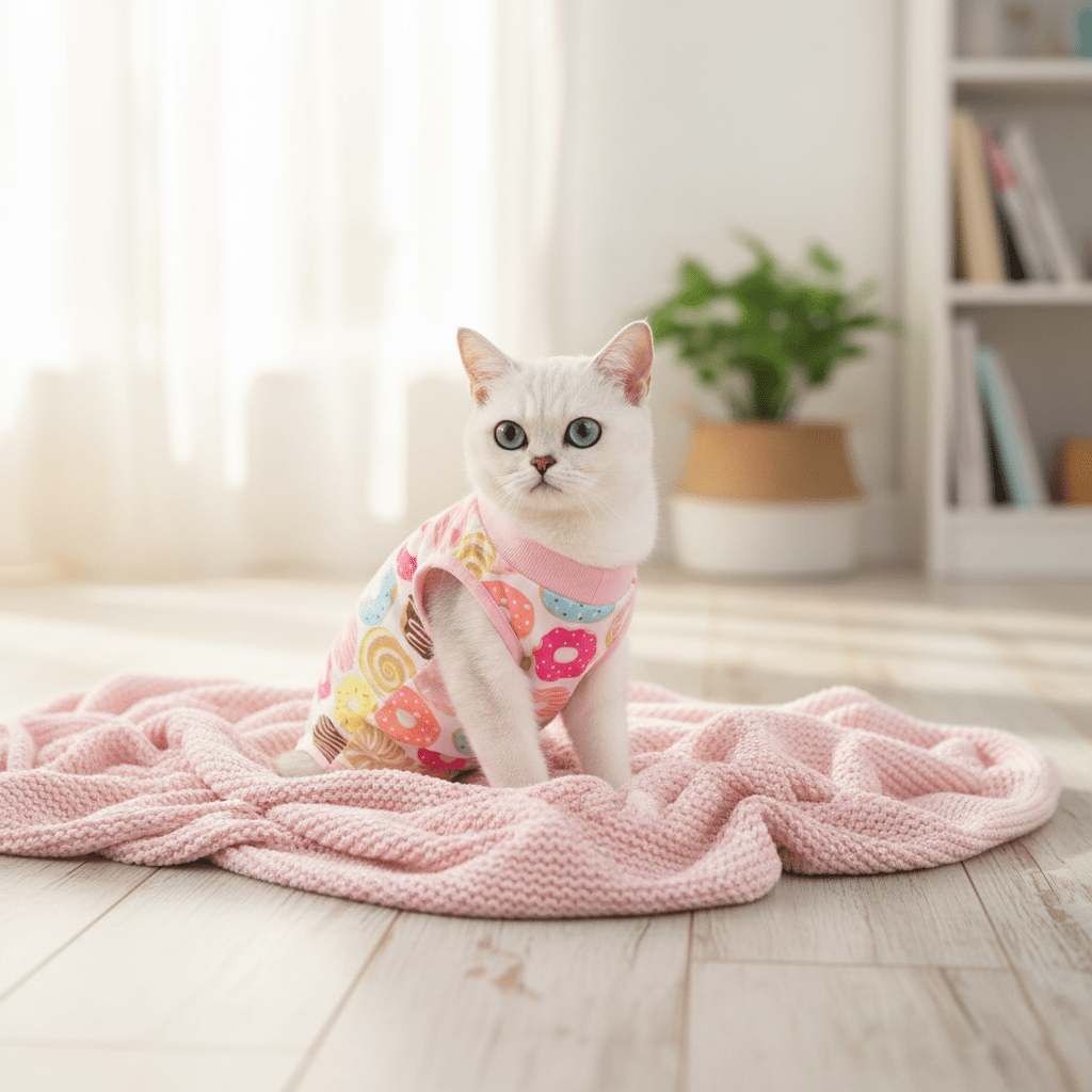 Traje de recuperación quirúrgica para gatos - Pethome