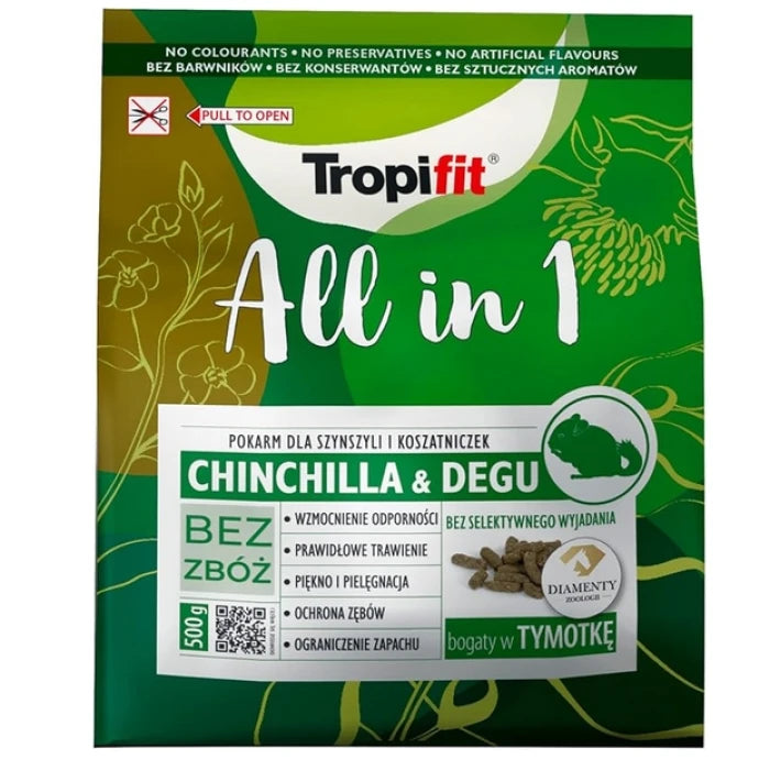 TROPIFIT ALL IN 1 CHINCHILLA & DEGU 500G - imagen 1