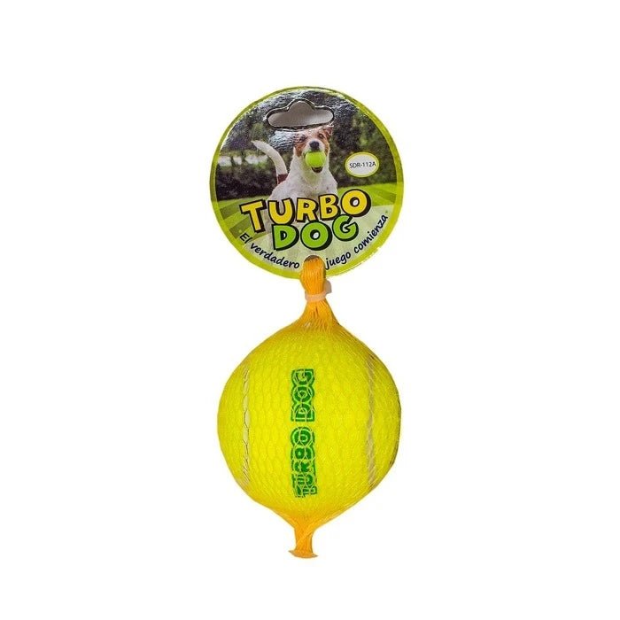 Turbo Dog Juguete Caucho Y Fieltro Pelota Con SonidoSDR112A - Pethome