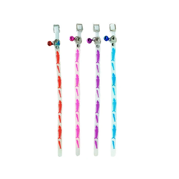Wonder Cat Collar fluorescente diseño pez - imagen 1