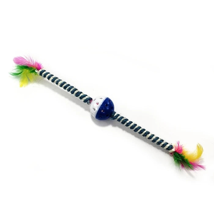 Wonder Cat Juguete Gato Cascabel Con Plumas 32cm - imagen 1