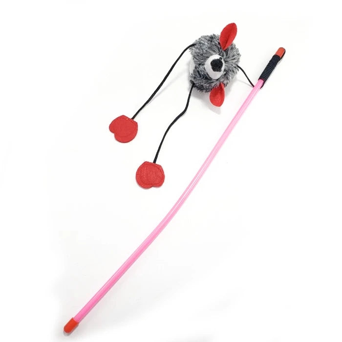 Wonder Cat Juguete Varilla ratón con pompones 47 cm - imagen 1