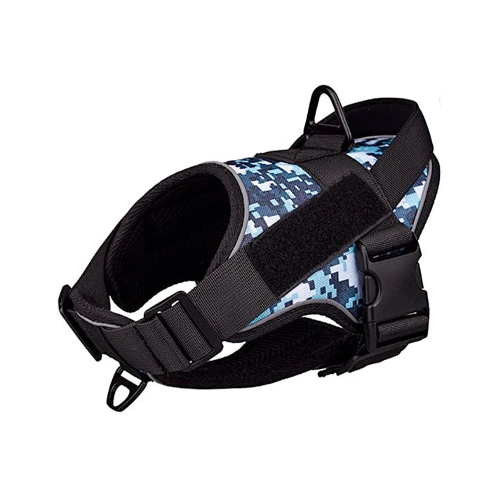 Wonder dog Arnés Táctico Diseño Militar Camuflaje Azul