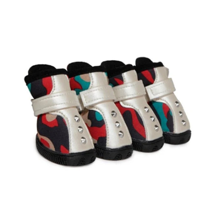 Zapatos para perros con tachuela camuflaje