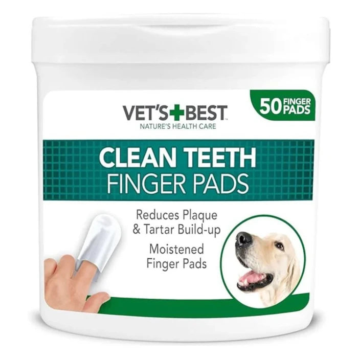 Vets Best clean teeth finger pads 50 Unidades - imagen 1