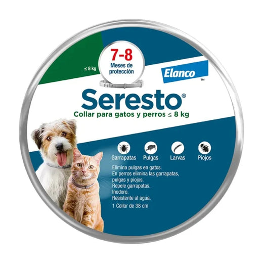 Seresto Collar Antiparasito Externo menos de 8Kg