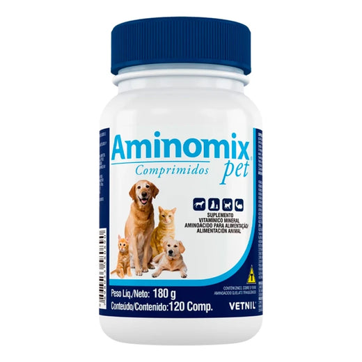 Vetnil Aminomix suplemento para perros, gatos y exóticos -120 comprimidos