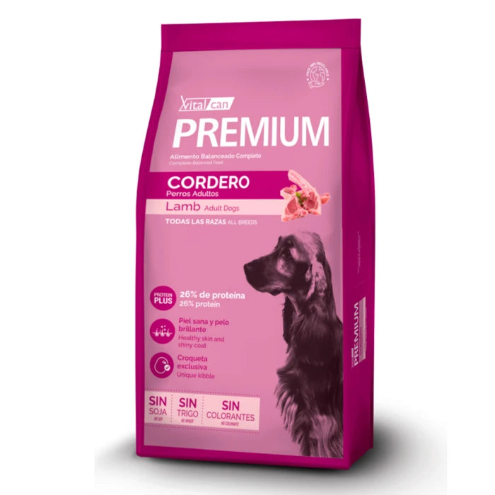 Vitalcan Premium Complete perros adultos todas las razas cordero 20 K - imagen 1