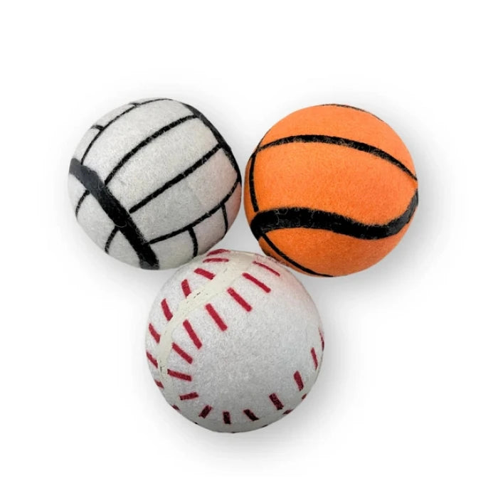 3 PELOTAS DE TENIS CON SONIDO DISEÑO DEPORTE - imagen 1