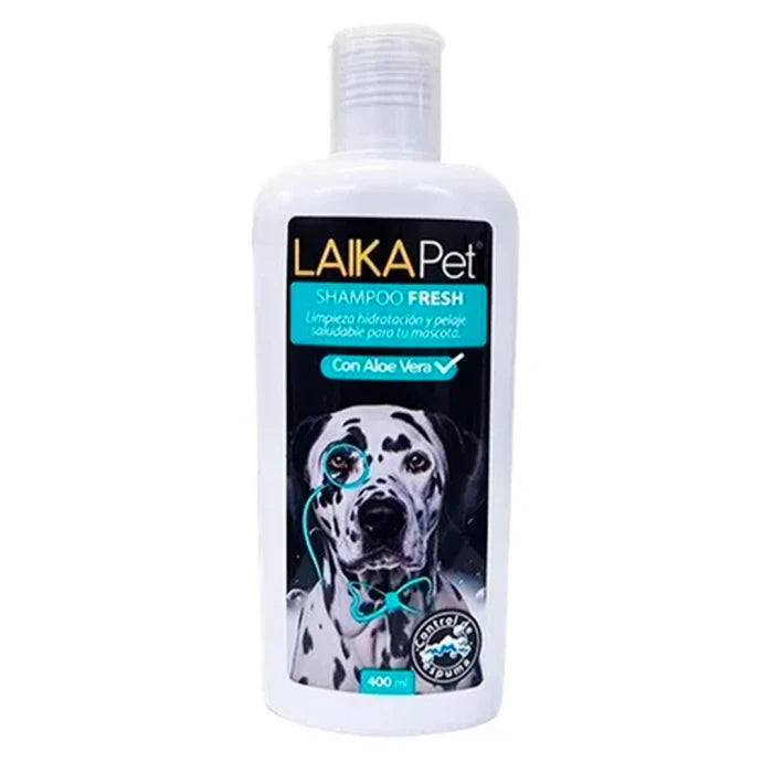 Laika pet shampoo fresh aloe vera para perros 400 ml - imagen 1