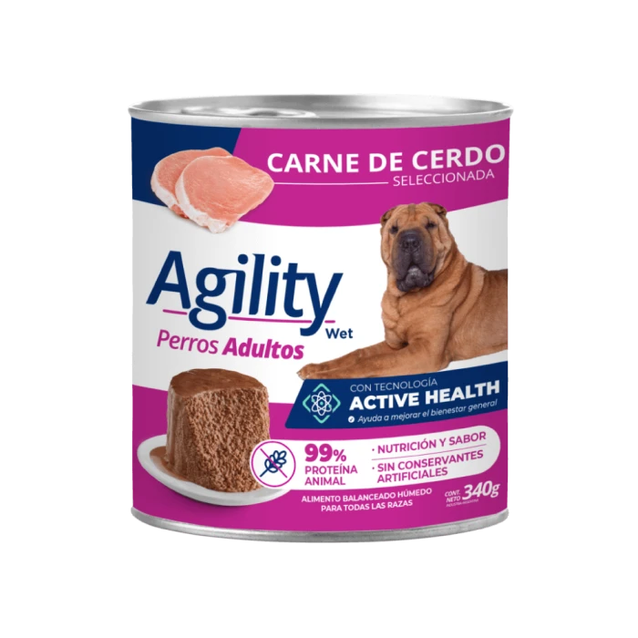 Agility Lata Adulto Cerdo 340gr. - imagen 1
