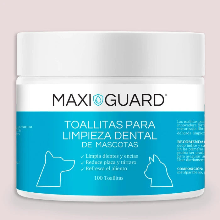 Toallita dental para mascotas MaxiGuard 100 unidades. - imagen 1