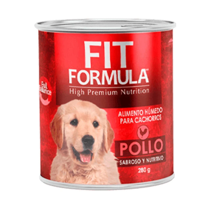 Fit Formula Lata Para Cachorros Sabor Pollo - 280GR - imagen 1