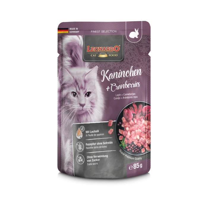 Leonardo pouch conejo y arándanos/cranberries 85 gr - imagen 1