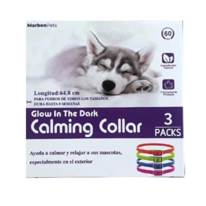 Calming collars perro pack 3 Glow in the Dark - imagen 1