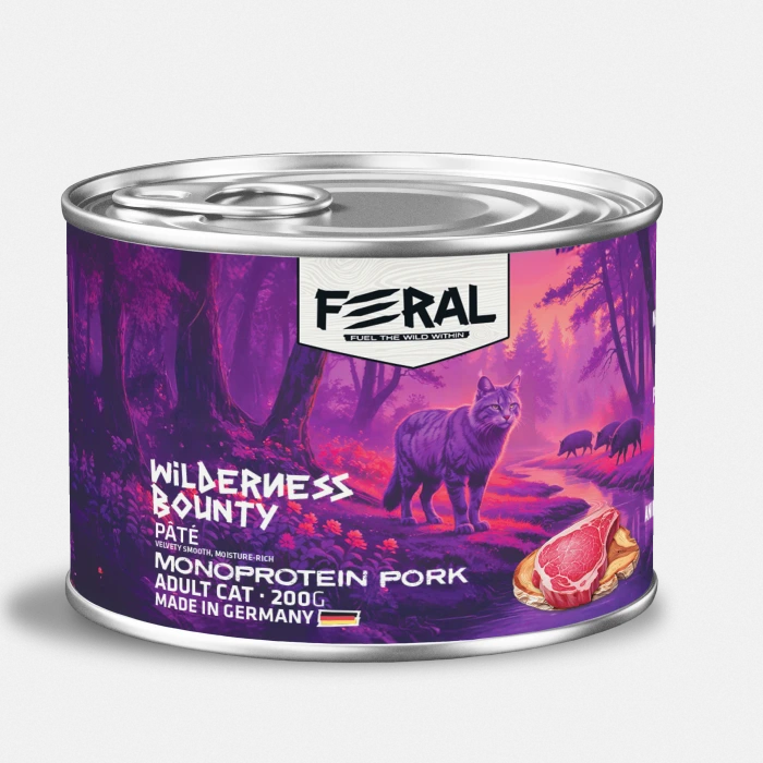 Feral Wilderness Bounty - Gato Adulto Monoproteína cerdo húmedo - 200gr - imagen 1