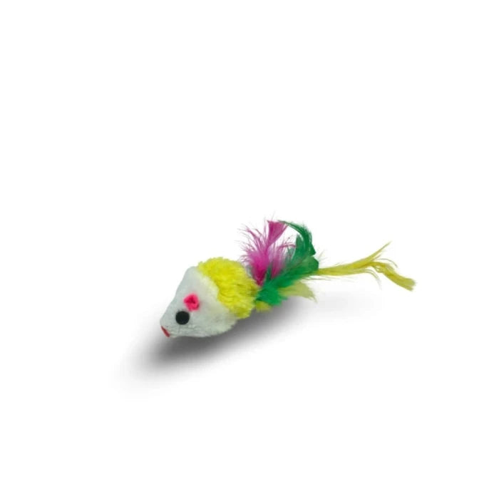 Ratoncito con cola de plumas (1 Unidad) - imagen 1