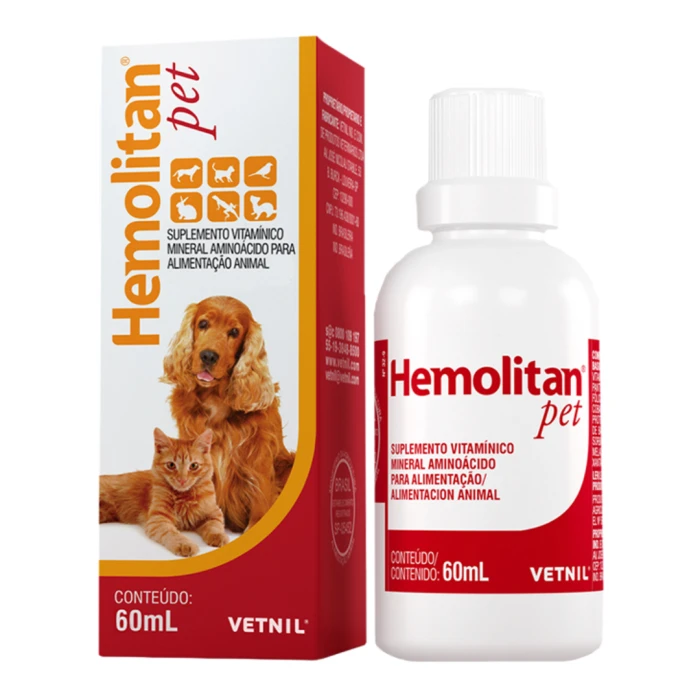 Vetnil Hemolitan Pet suplemento para perros, gatos y exóticos - 30 ml - imagen 1