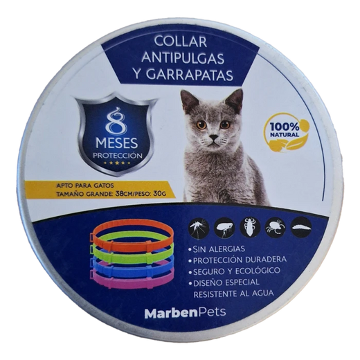 Marben Pets Collar gato antipulgas y garrapatas - 38cm