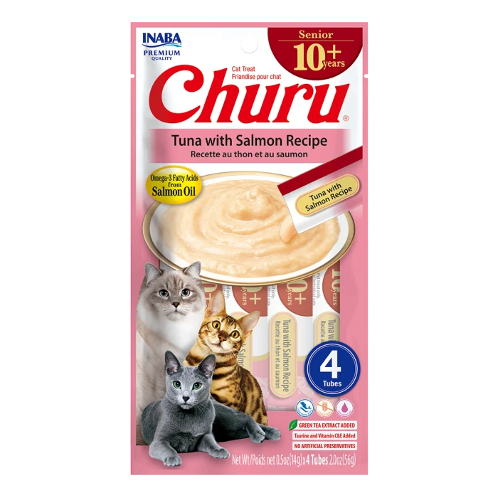 Churu for Senior - Tuna & Salmon 4 unidades 14gr - imagen 1