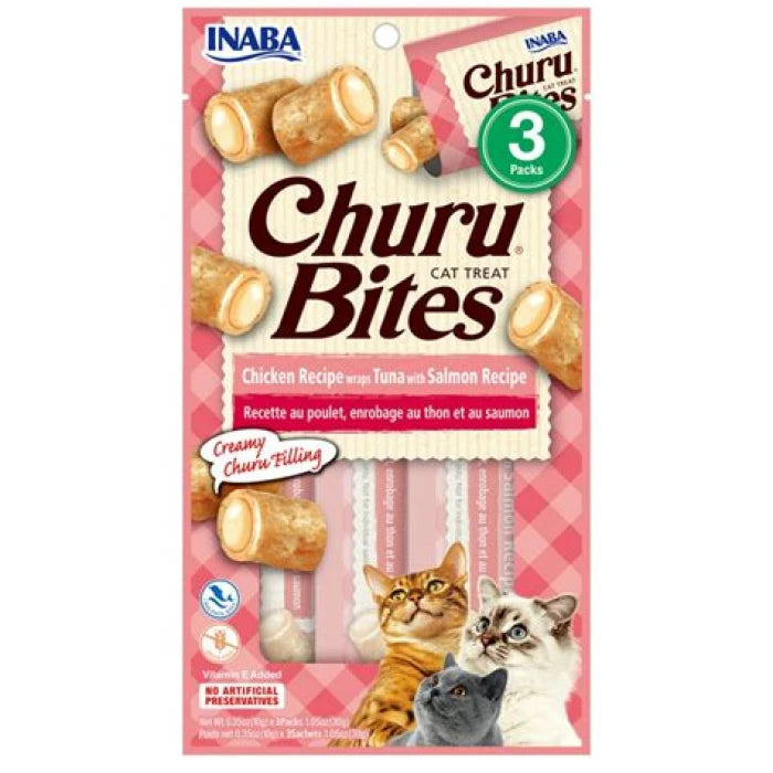Churu Bites Wraps de Atún con Salmon - 30gr
