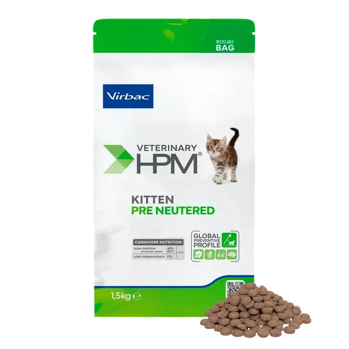 Alimento HPM Virbac Cat Kitten Pre Neutered 1.5kg
