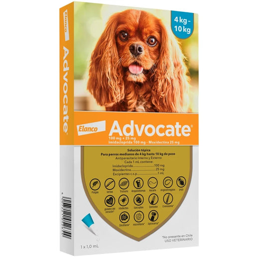 Advocate Pipeta Antipulga Para perros de 4 a 10KG